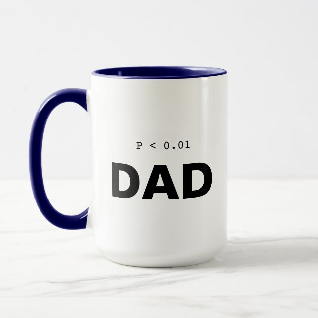 Caneca de Estatística de Psicologia Engraçada | Pa (Esquerda)