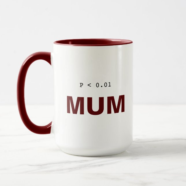 Caneca de Estatísticas de Psicologia Engraçada | M (Esquerda)