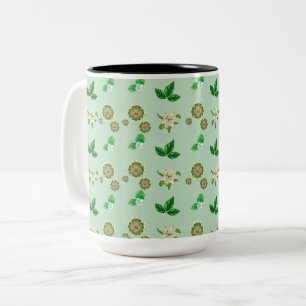Caneca De Estética Botânica - Xícara De Café Flora