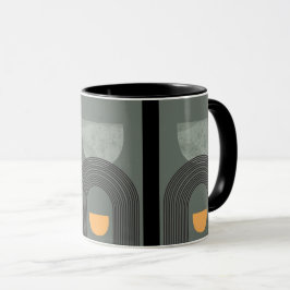 CANECA DE ESTILO ART DÉCO CINZA