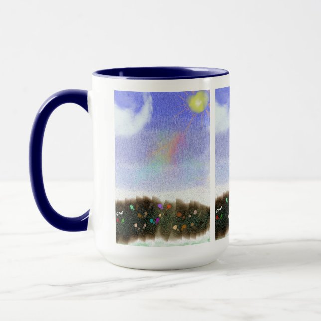 Caneca de Exposição Chuva de Primavera (Esquerda)