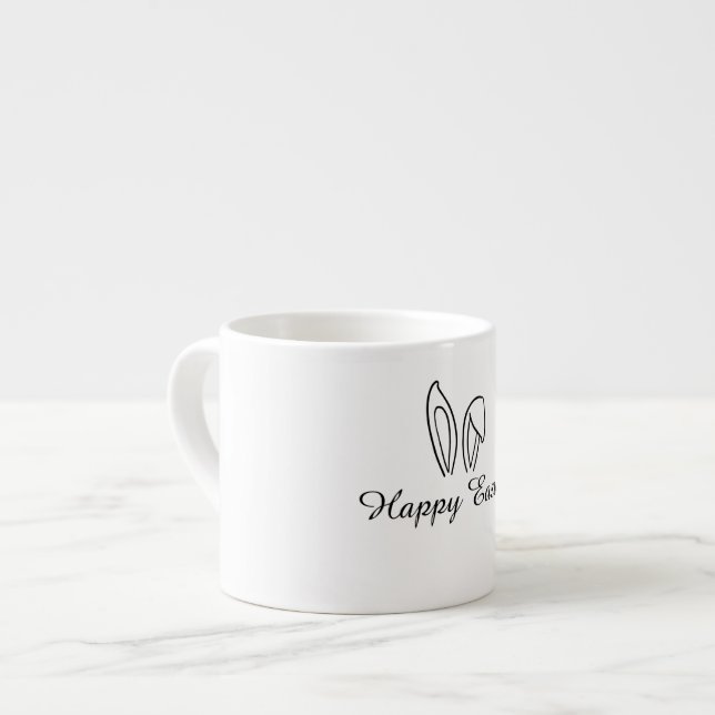 Caneca de Expresso Feliz Páscoa - Presente Festivo (Frente Esquerda)