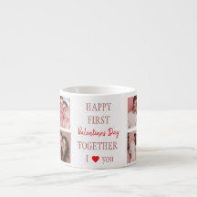 Caneca de Expresso Feliz Primeiro Dia dos Namorado