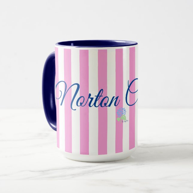 Caneca de faixa rosa Norton Commons (Frente Esquerda)