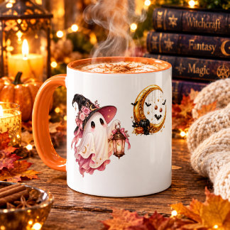 Caneca de Fantasma de Halloween Fofo – F