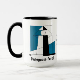 Caneca de Farol Português Moderno – Arte de Farol 