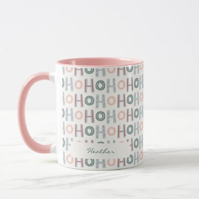 Caneca de Férias Rosa Fofa (Esquerda)