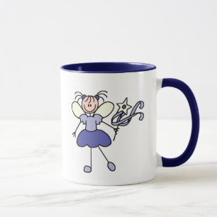 Caneca de Figura de Anjo Roxo
