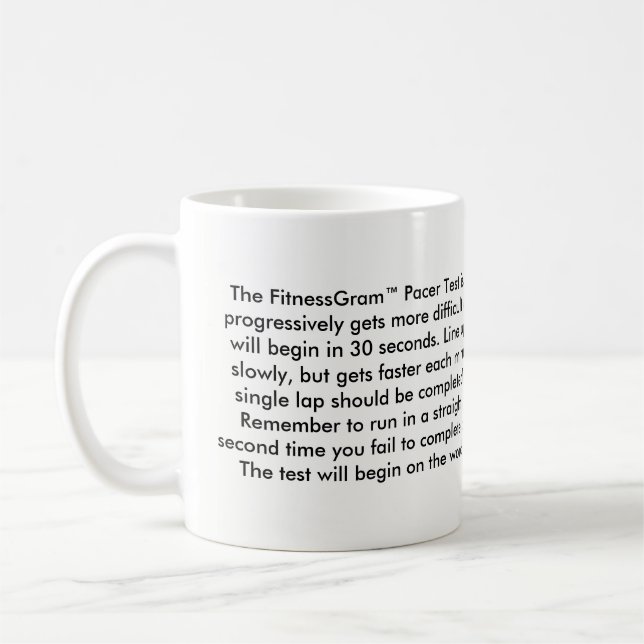 Caneca de FitnessGram (Esquerda)