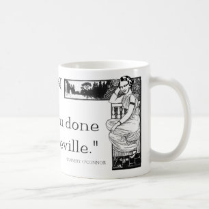 Caneca de Flannery O'Connor "quando em Roma"
