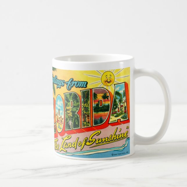 Caneca de Florida do vintage (Direita)