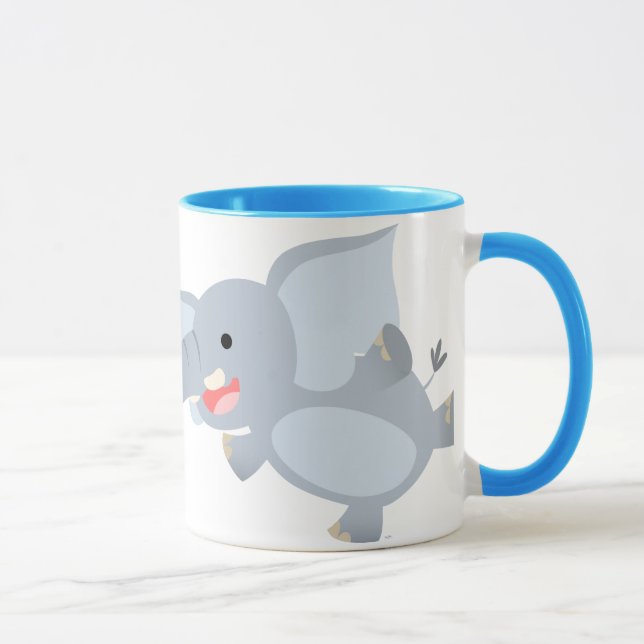 Caneca de flutuação do elefante dos desenhos (Direita)
