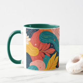 Caneca de Fluxo Floral Caprichoso