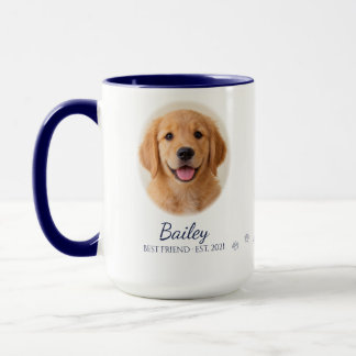 Caneca de Foto com Retrato Personalizado de Pet Az