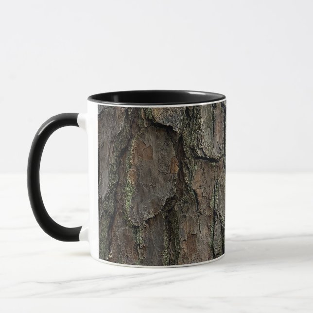 Caneca de Foto da Casca da Árvore (Esquerda)