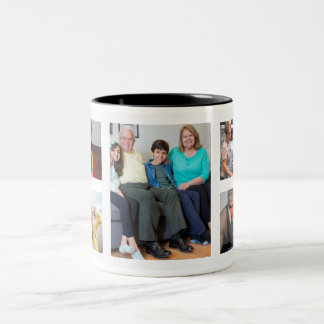 Caneca de Foto da Família - Xícara de Café com Col