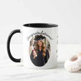 Caneca de Foto de Formatura Personalizada Parabéns