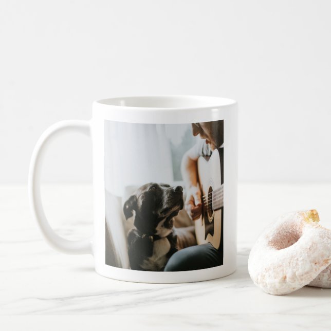 Caneca de Foto de Lover de Cachorro e Encantador (Com Donut)