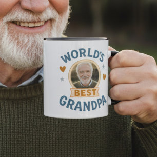Caneca de Foto do Melhor Avô do Mundo – Presente p