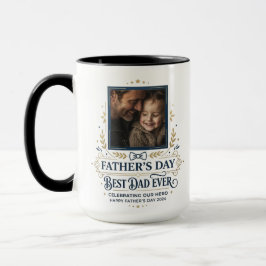 Caneca de Foto Elegante Melhor Pai de Todos os Tem