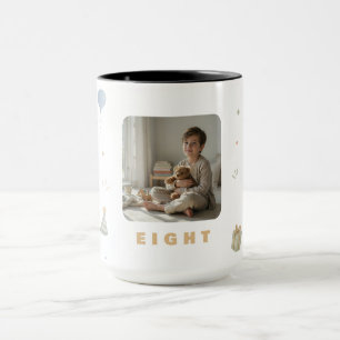 Caneca de Foto Personalizada para Menino de 8 Anos