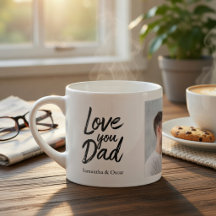 Caneca de Foto Personalizada para o Papai | Nomes 