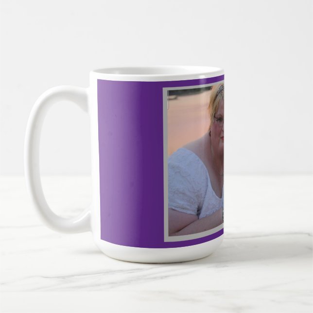 Caneca de fotos personalizada para qualquer pessoa (Esquerda)