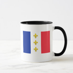 Caneca de France - Tricolour & flores de lis
