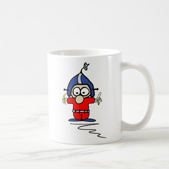 Caneca de Fred Pinsocket 2-Sided (Branca-l) (Direita)