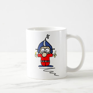 Caneca de Fred Pinsocket 2-Sided (Branca-l)