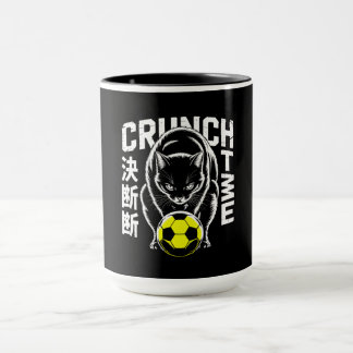 Caneca de Futebol Black Cat – Design Bold Crunch