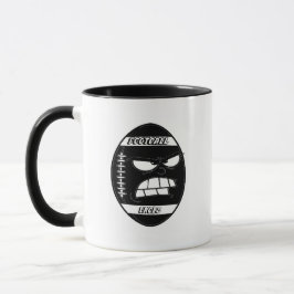 Caneca de futebol de cartum para o seu tio