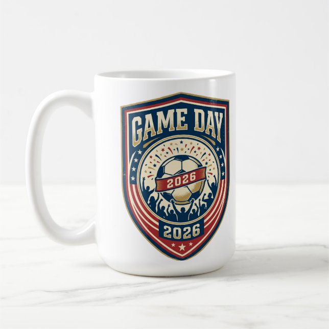 Caneca de Futebol Dia de Jogo 2026 | Xícara de Caf (Esquerda)