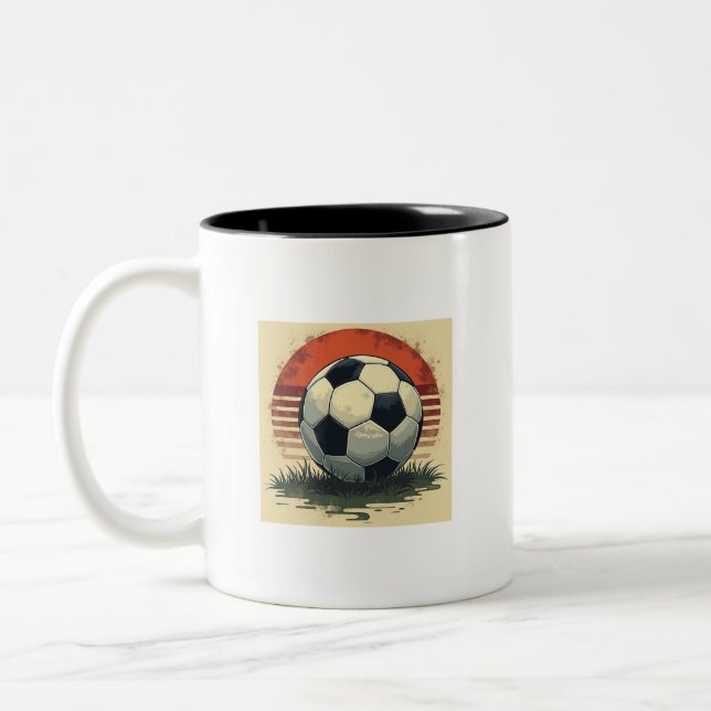caneca de futebol do estilo retro (Esquerda)