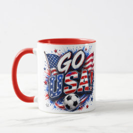 Caneca de Futebol Patriótica Go USA | Bandeira Ame