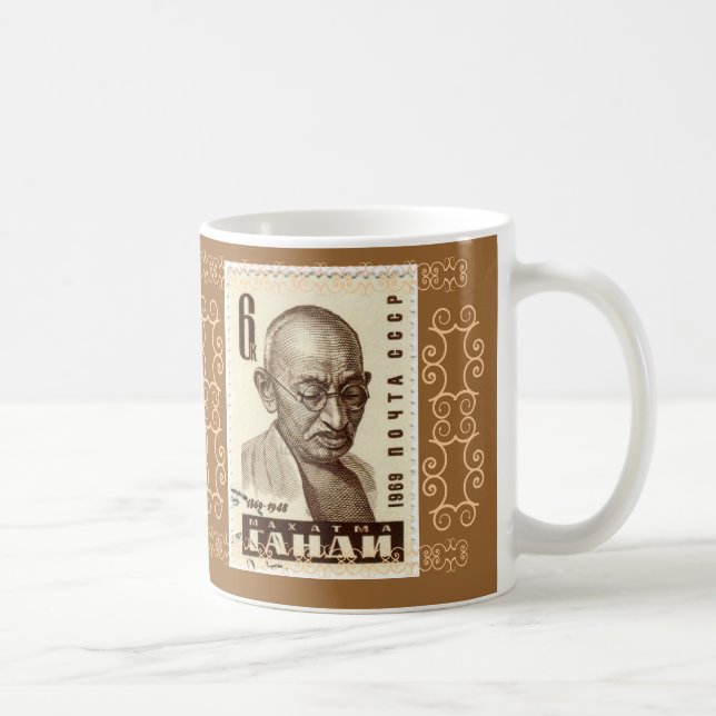 Caneca de Gandhi primeiramente que ignoram (Direita)