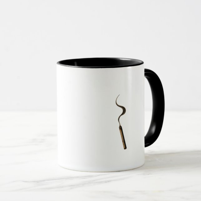 Caneca de Gângster de Gato Estilizado (Frente Esquerda)