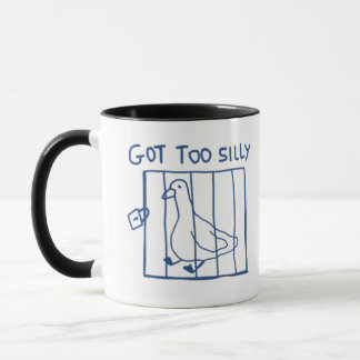 Caneca de Ganso Bobo, Ficou Muito Bobo, Muito Tolo