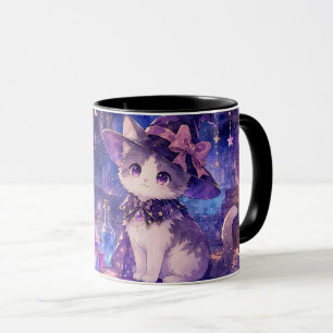 Caneca de Gatinho de Bruxa Fofa
