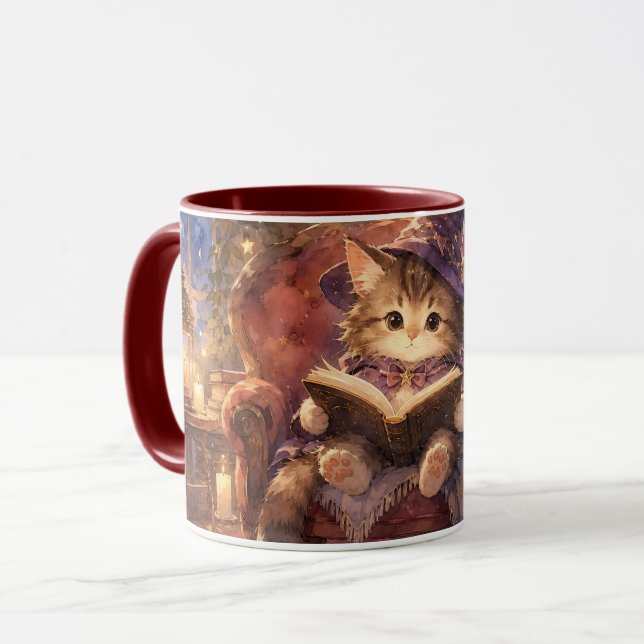 Caneca de Gatinho Mágico da Hora da História (Frente Esquerda)