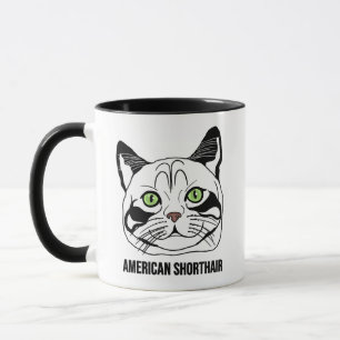 Caneca de Gato American Shorthair – Presente para