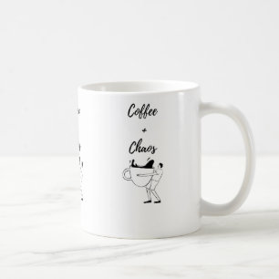 Caneca de gato caos + café Fanny 11oz