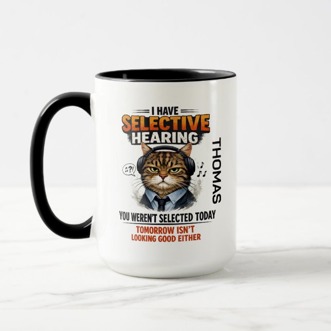 Caneca de Gato com Audição Seletiva | Colega de Tr (Esquerda)