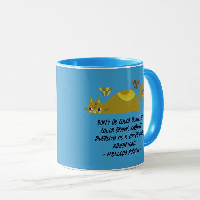 CANECA DE GATO DALTÔNICO (Frente Esquerda)
