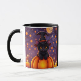 Caneca de Gato de Halloween Fofa – Edição Limitada