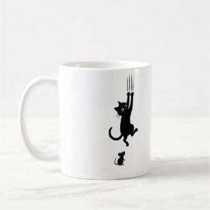 Caneca de Gato e Rato - Xícara de Duo Animal Jogad