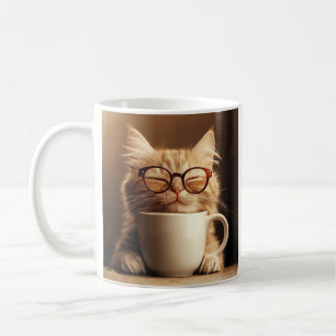 Caneca de Gato Engraçado - Hora do Café