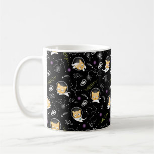 Caneca de Gato Espacial - Gatos Astronautas na Gal