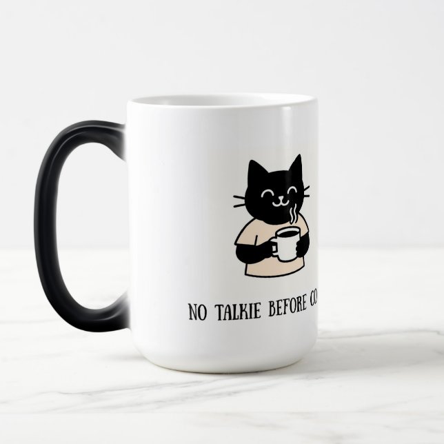 Caneca de Gato Fofo – Xícara de Café Divertida par (Esquerda)