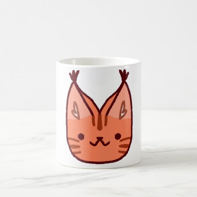 Caneca de Gato Laranja (Centro)
